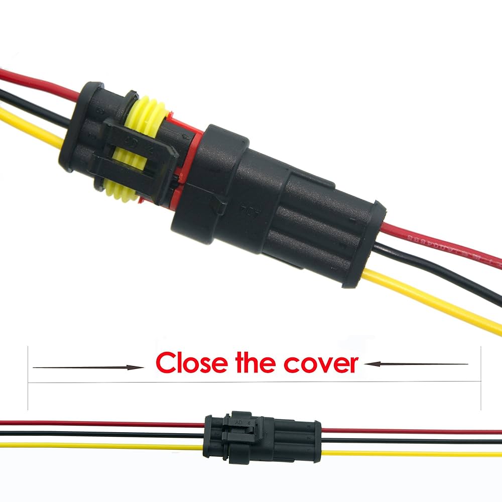 けみコネクター＋ベースウォーターセット 30PCS Waterproof Wire Electrical Connectors 22AWG-14AWG
